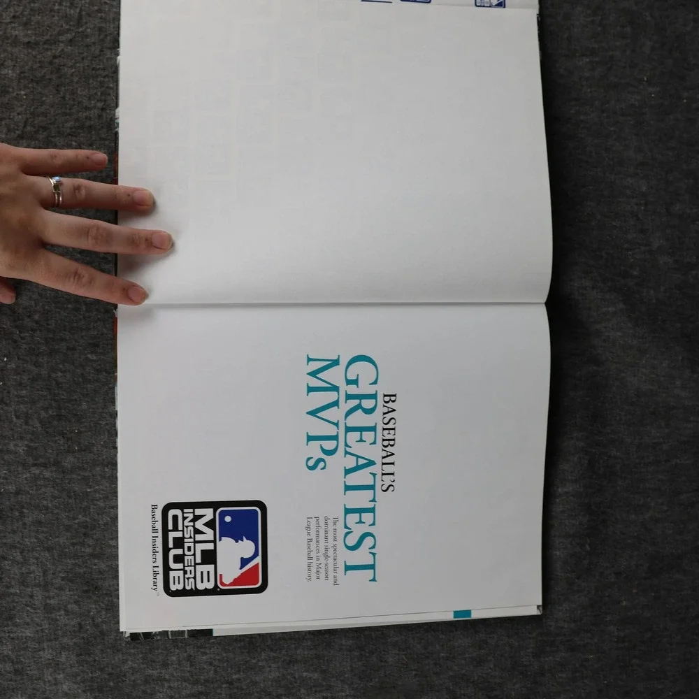 Baseball's Greatest MVPs Phil Rogers HC MLB Insiders Club Dust Jacket 2008